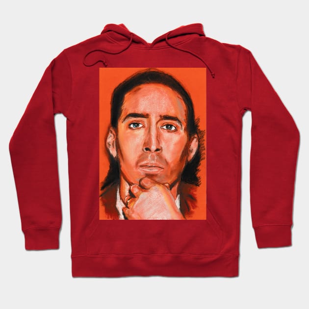 Nicolas Cage Hoodie by Svetlana Pelin